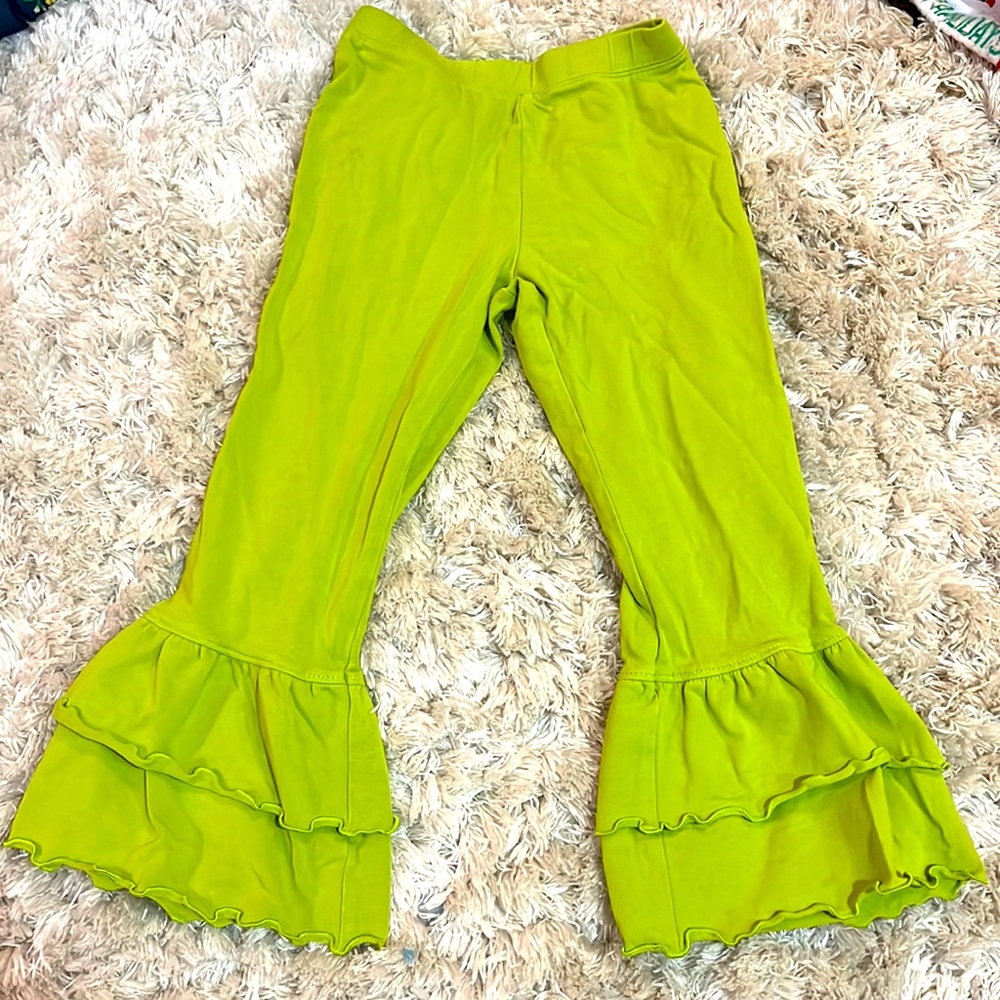 Green Bell bottom Leggins
